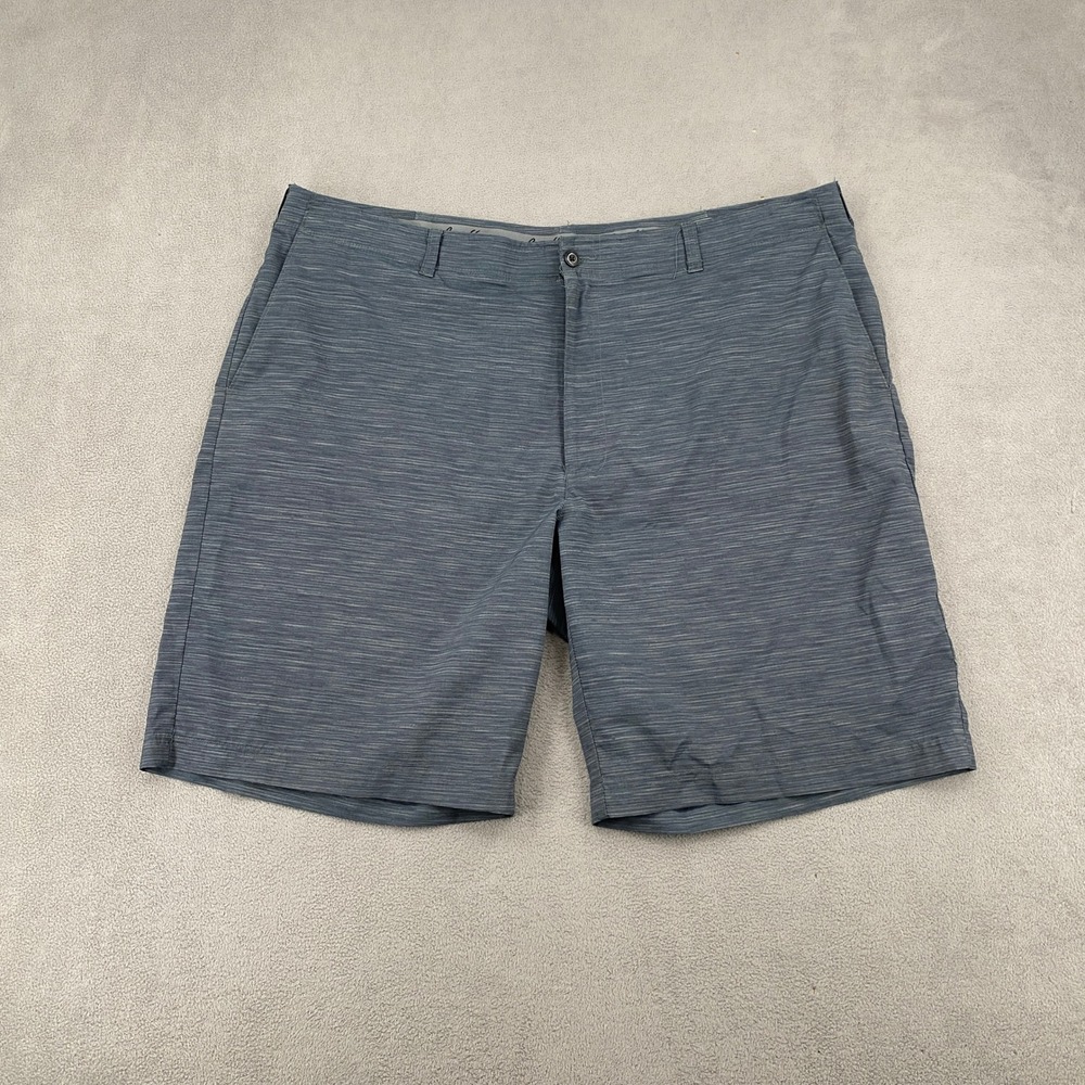 Ben Hogan Mens Performance Golf Shorts Gray Space Dye Stretch Size 42